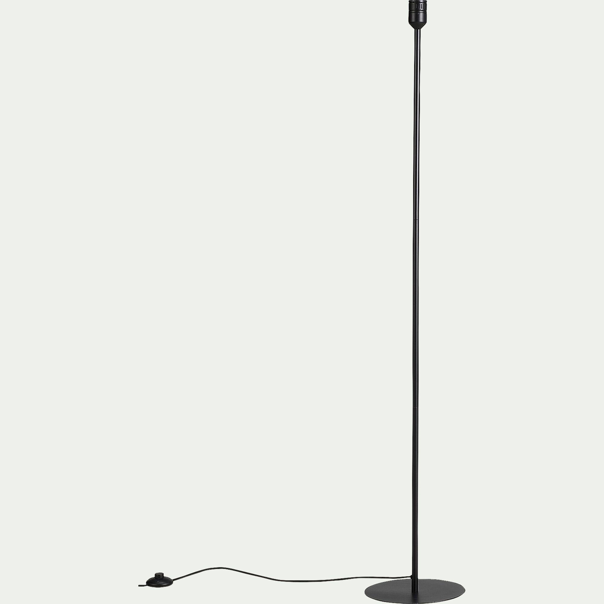 NANS - Pied de lampadaire en métal - noir H146cm