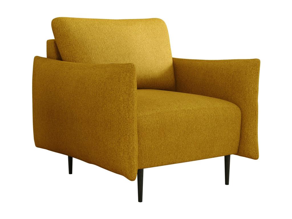 Sillón Luzssnh 225 - Amarillo - 85x90x98cm - Tapiz - Patas Metal