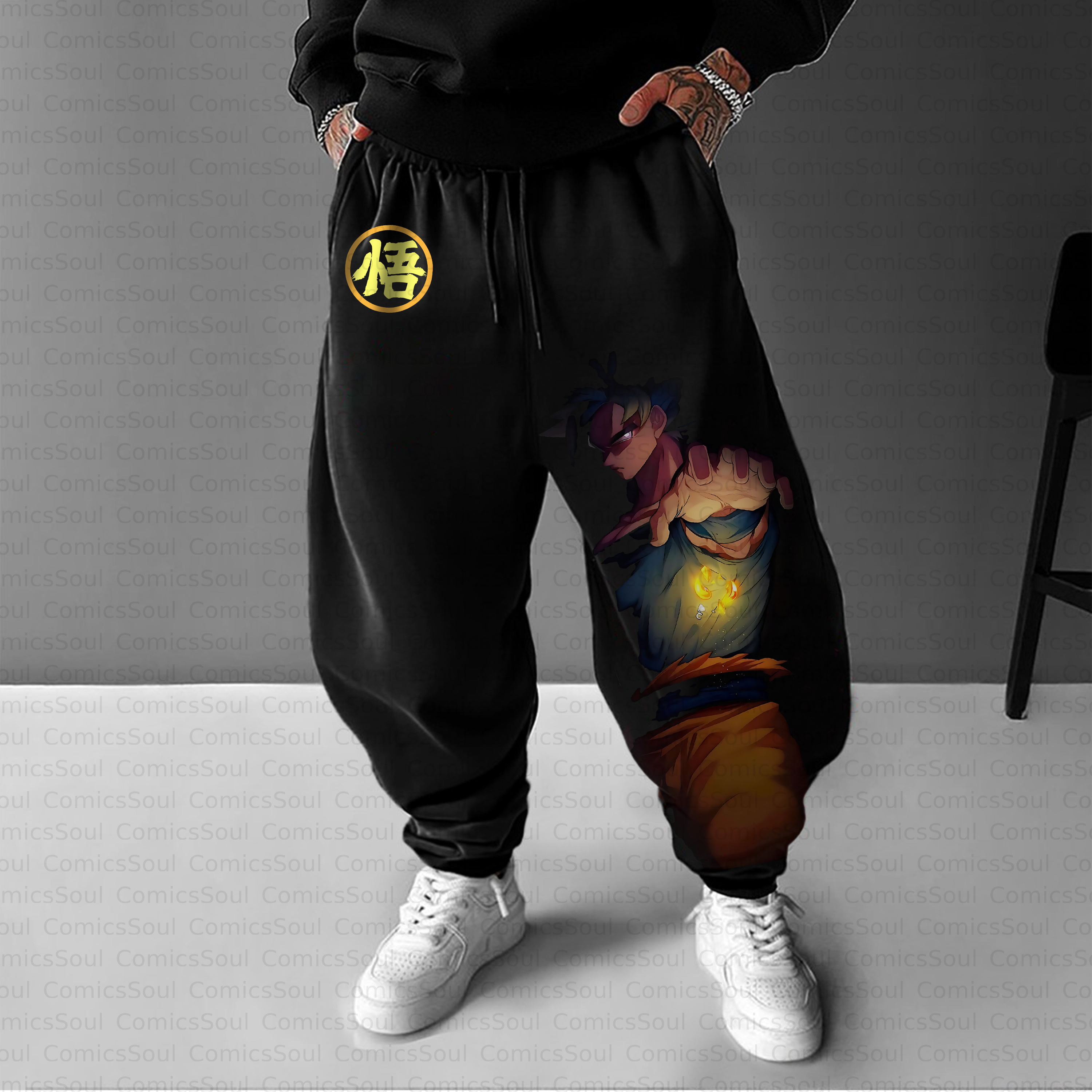 Unisex Casual Anime Streetwear Pant