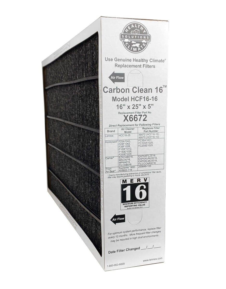 X6672 Lennox Healthy Climate 16x25x5 MERV 16 Filter(16x25x)