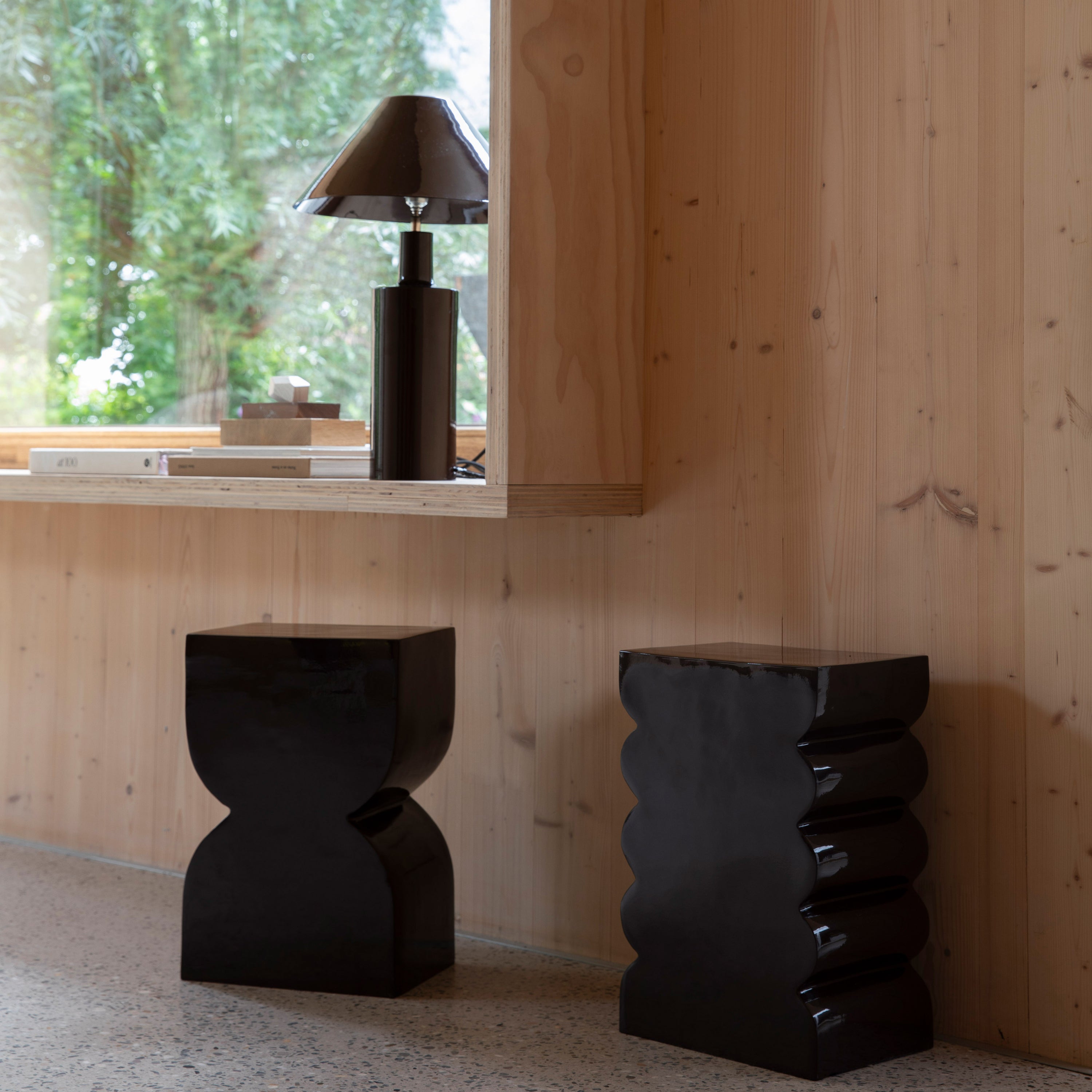 Zuiver Cones Kruk H 45 cm - Shiny Beige