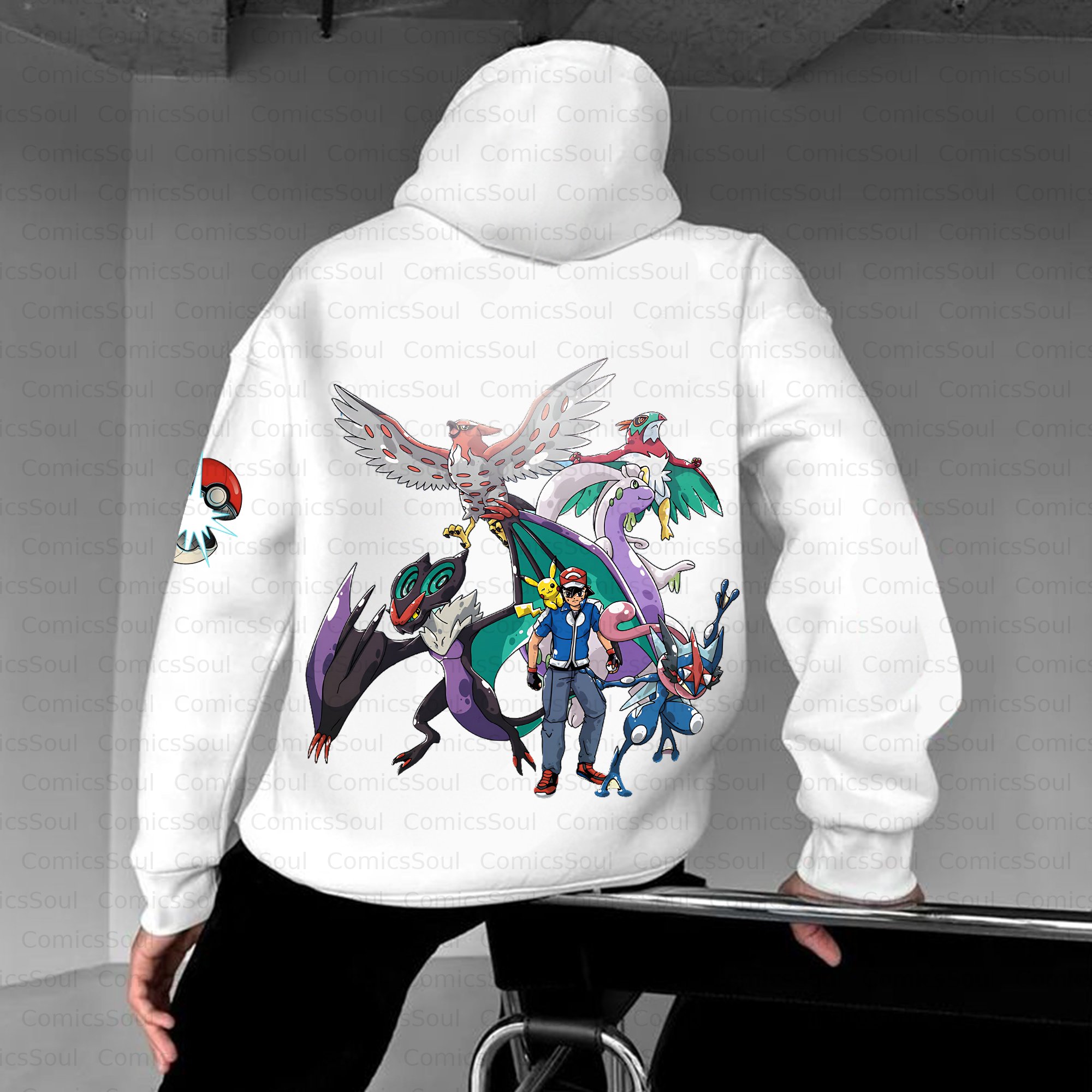Unisex Anime Inspired Vintage Plush Hoodie