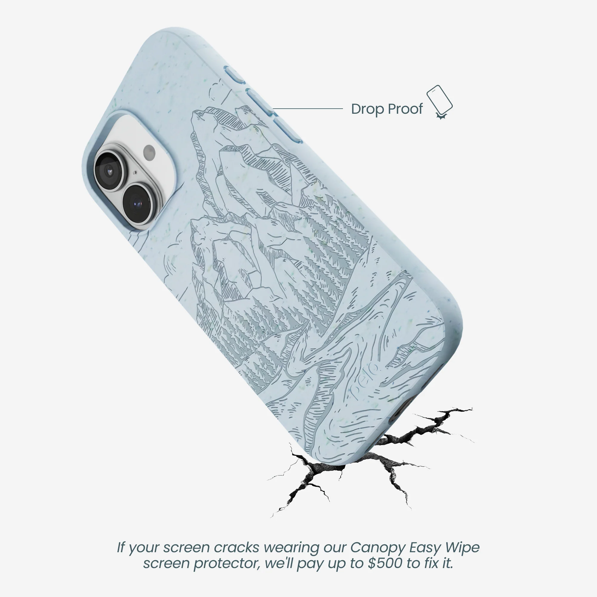 Powder Blue Rockies iPhone 17 Case