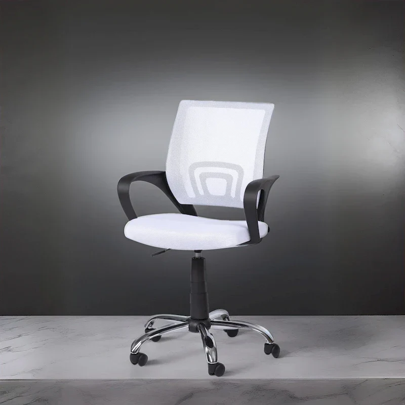 Adjustable Ergonomic Office Chair with Breathable Mesh, Lumbar Support, and 360-Degree Swivel Wheels for Enhanced Mobility