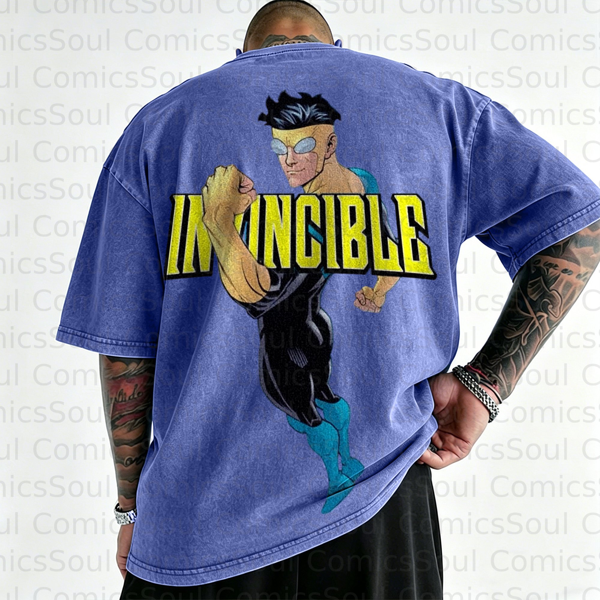 Unisex Anime Inspired Vintage Washed T-Shirt