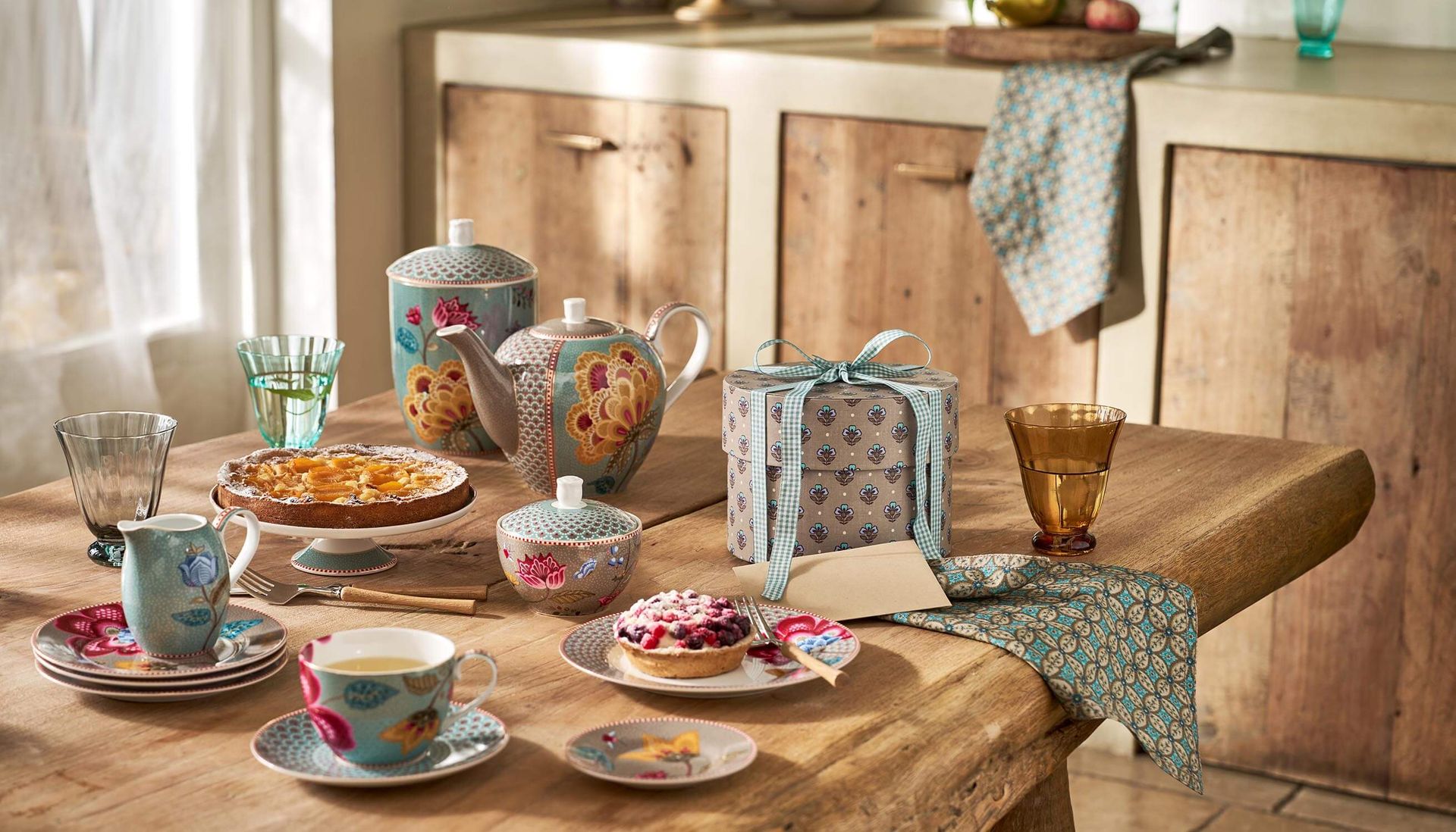 Sugar Bowl Blooming Tales Fantasy Khaki/Blue 300ml