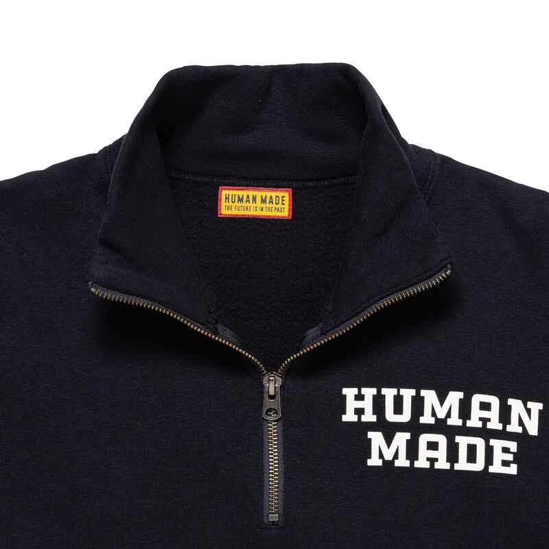 HUMAN MADE HALF-ZIP SWEATSHIRT