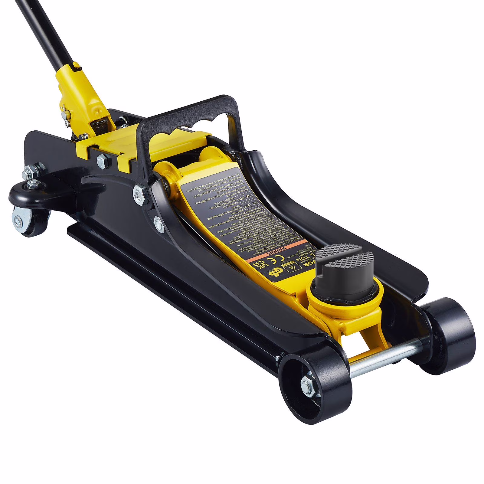 2.5 Ton Low Profile Floor Jack - Heavy Duty Steel Hydraulic Pump for Cars Suvs