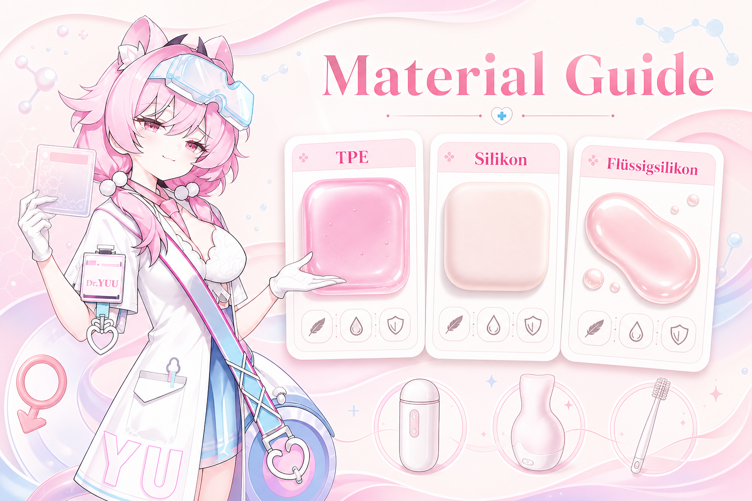 Masturbator Material: TPE, Silikon oder Flüssigsilikon? | DR.YUU™ Ratgeber - Masturbator & Sexspielzeug