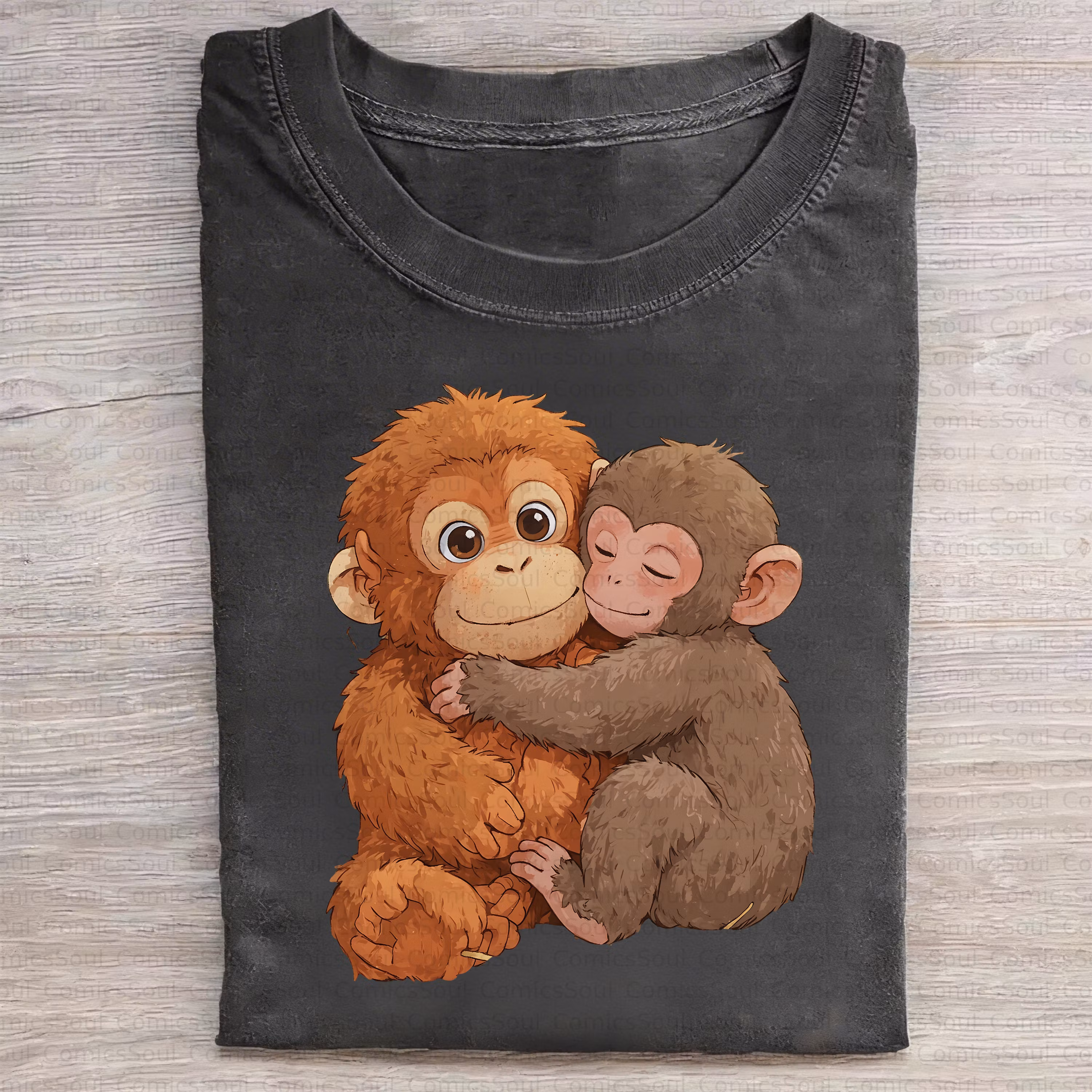 Unisex Anime Inspired Vintage Washed T-Shirt