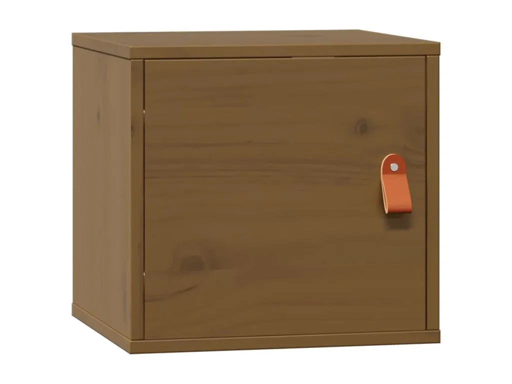 Armario de pared Decohoguera en madera maciza color miel 31.5x30x30 cm IE0422155