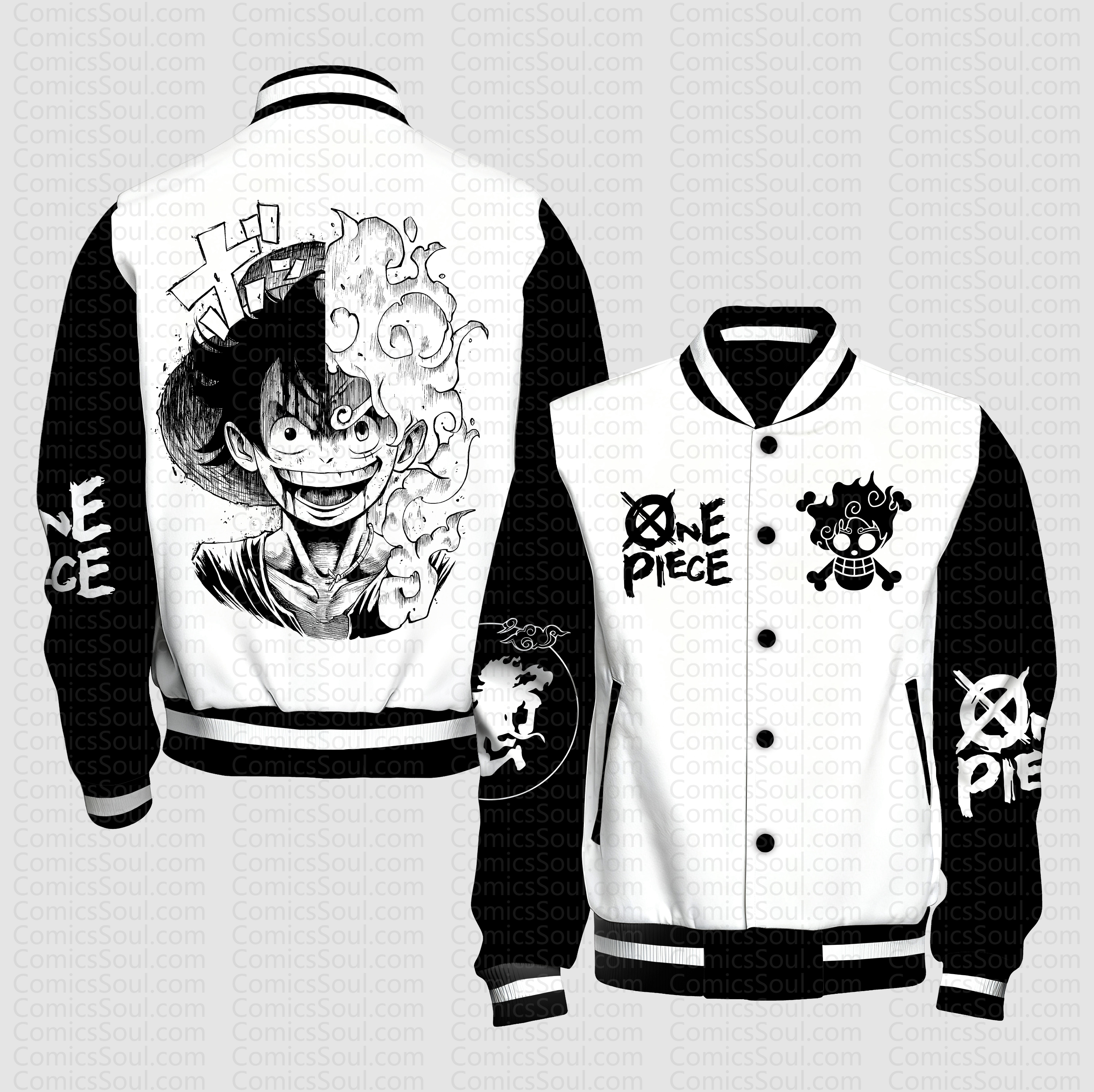 Unisex Vintage Anime Graphic Jacket