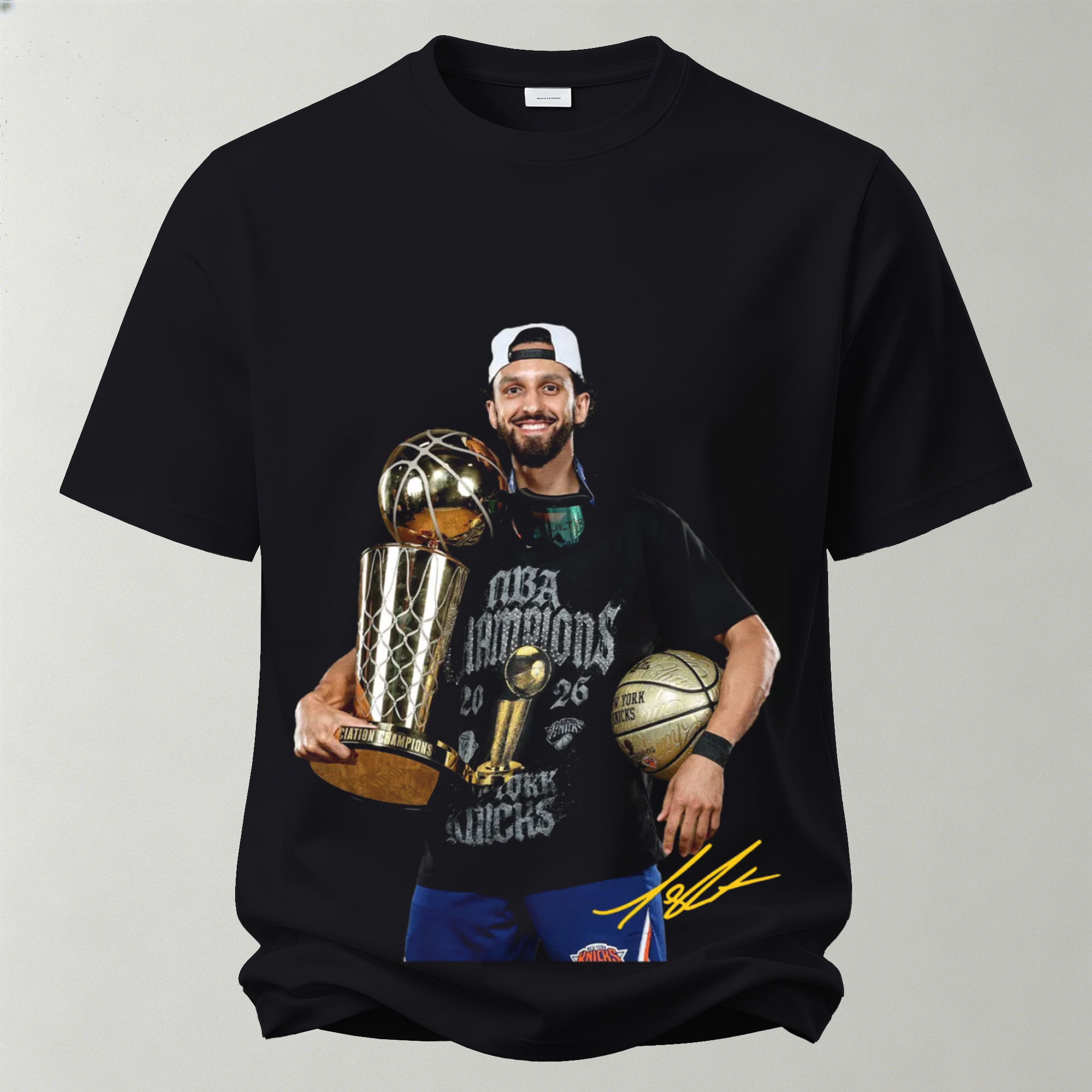 The Player Holds The Trophy Printed Unisex Oversized T-shirt