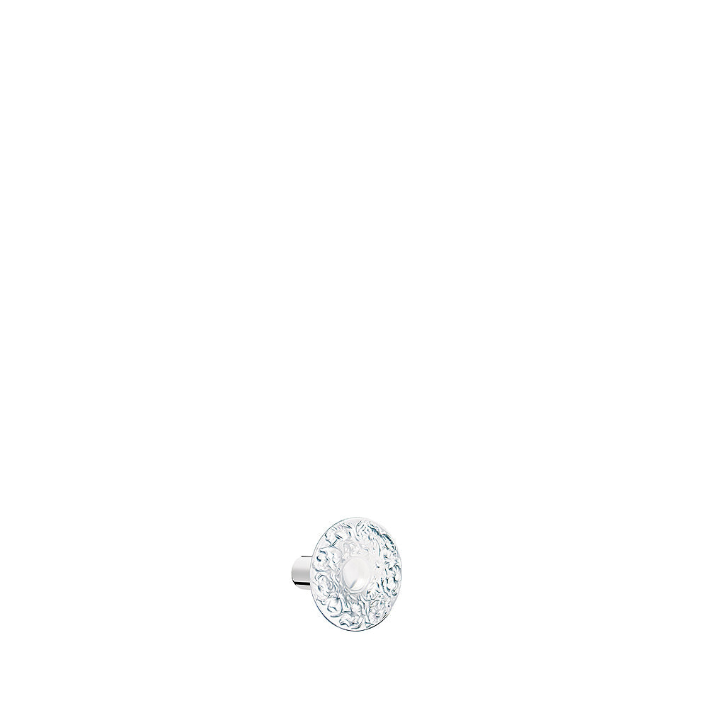 BOUTON DE PORTE BUCOLIQUE - CRISTAL INCOLORE, FINITION CHROME OU FINITION DORÉE