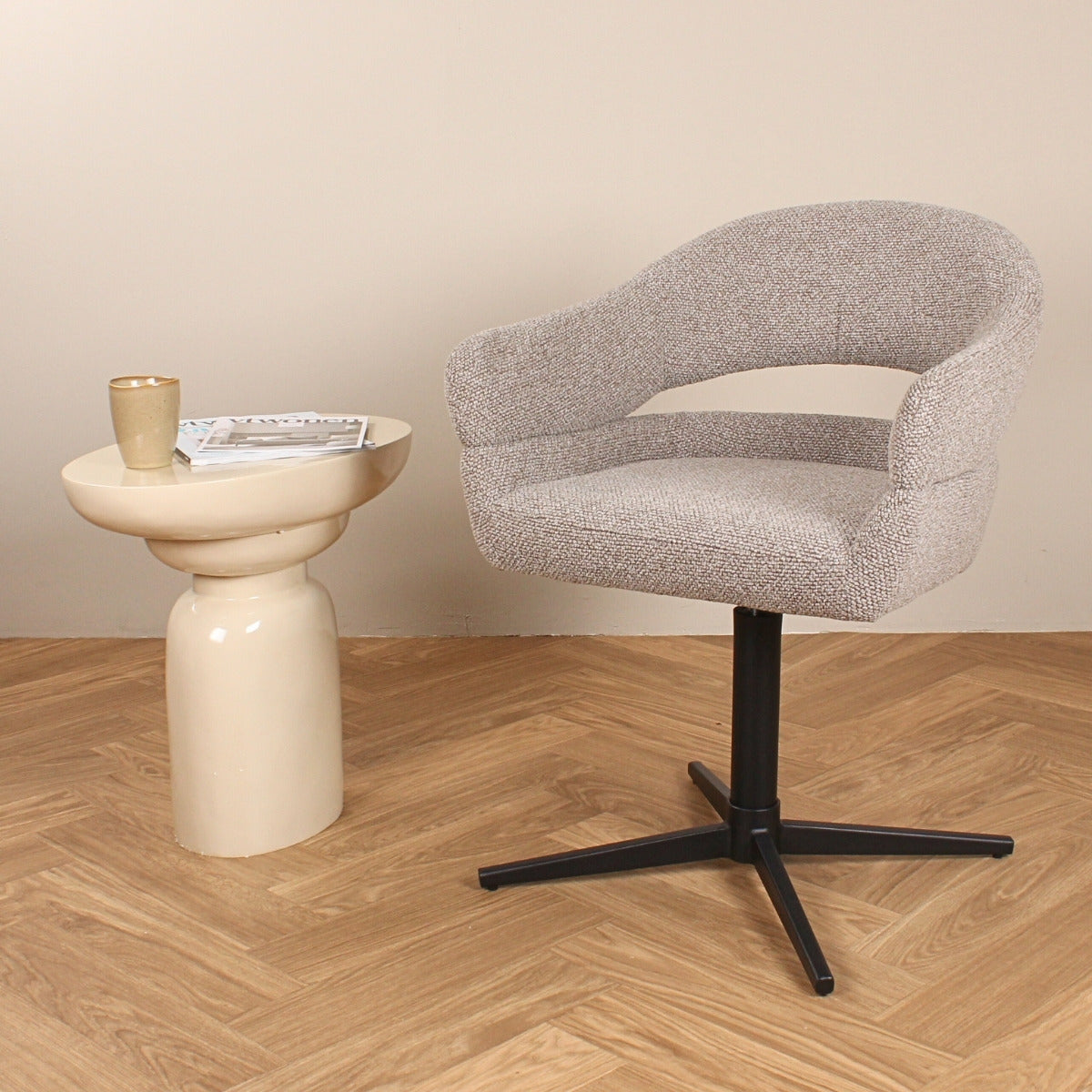 DS4U - Mila terugdraai stoel - taupe