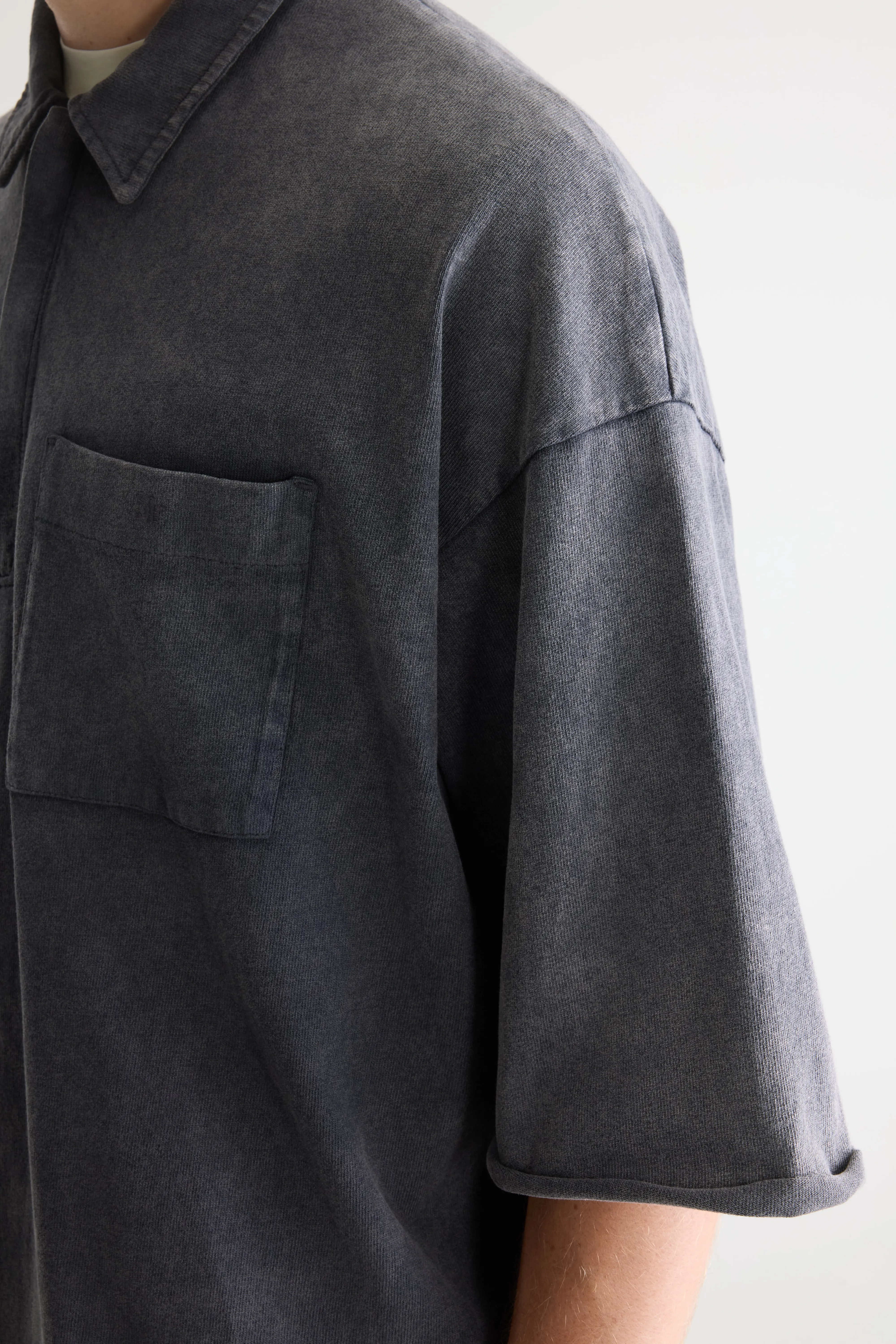 Bellerose Felly zipped polo (261 / M / BLACK BLUE)