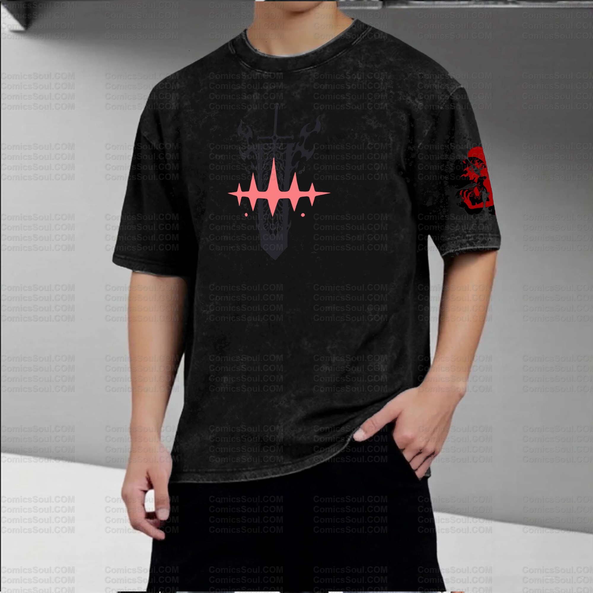 Printed Unisex Washed T-Shirt TeeThreads Sustain the Scene with Custom Apparel
