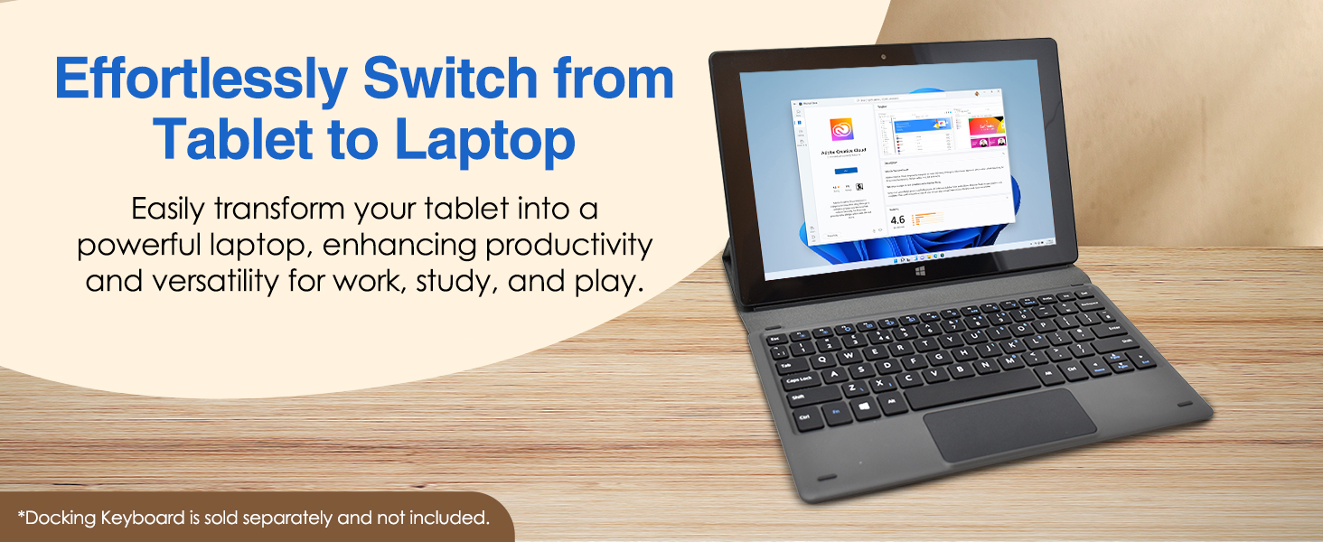 windows tablet 11 10 with keyboard laptop 2 in 1 2-in-1 convertible