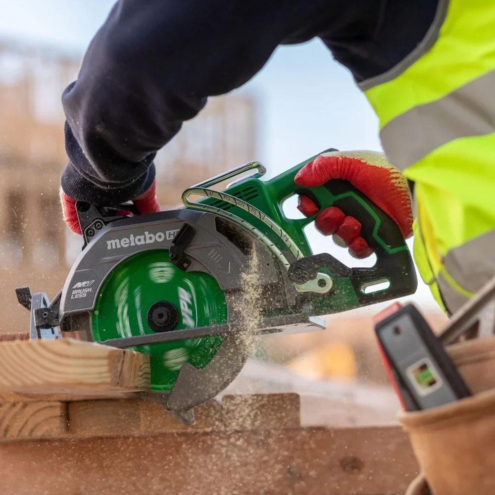 Metabo HPT 36V MultiVolt 7-1/4 Inch Rear Handle Circular Saw, Lightweight Design, Up to 500 2x4 Cuts Per Charge, 53- Adjustable Bevel Capacity