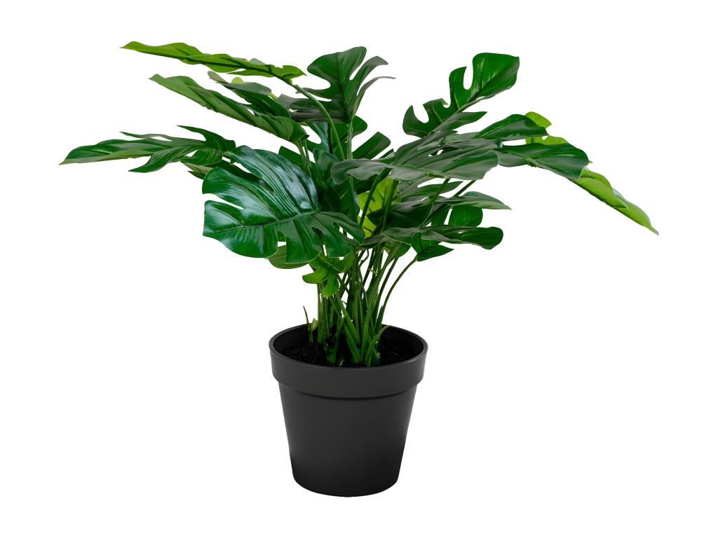 Planta Artificial Monstera, Verde, 40x40x45 cm, Mubdelu