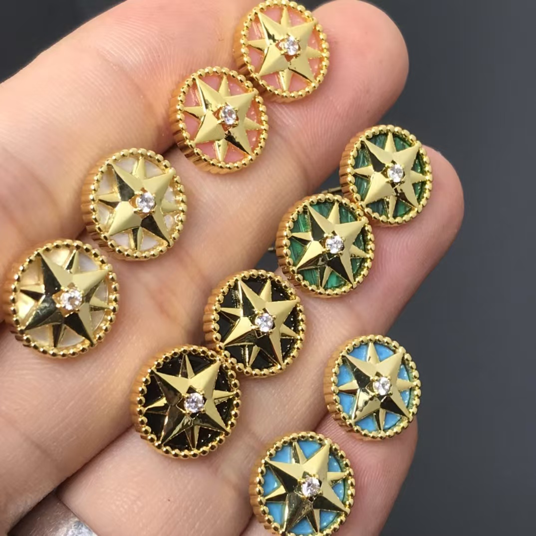 Dior Rose Des Vents Earrings - Small - Original Replica Club