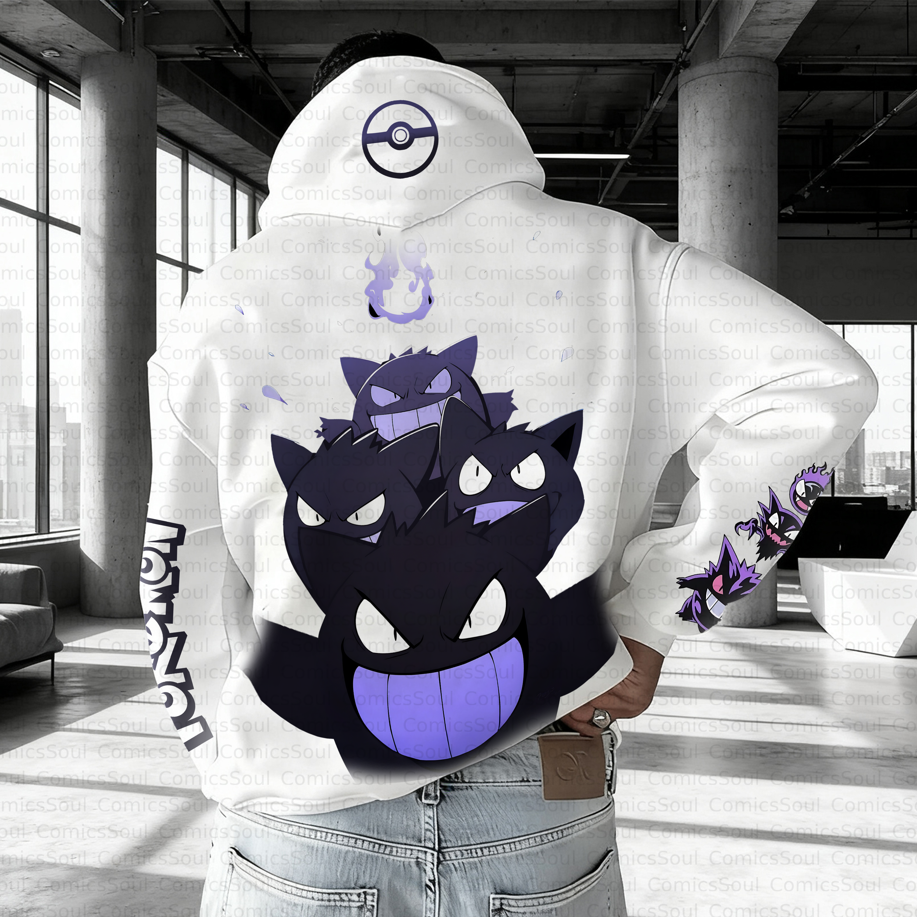 Unisex Anime Inspired Vintage Plush Hoodie
