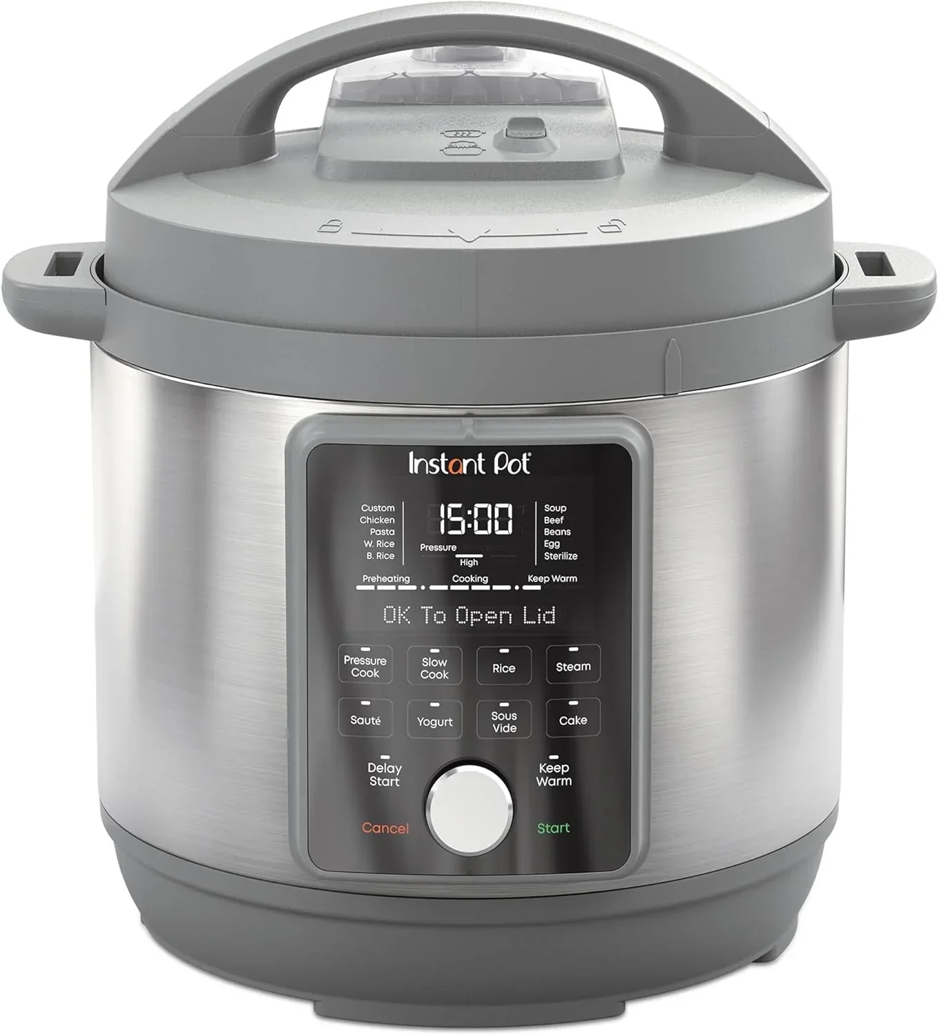 Instant Pot, 8-Quart Quiet 9-in-1 Electric Pressure Cooker Stainless Steel