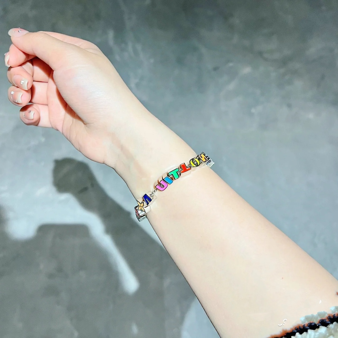 Louis Vuitton Candy Color Enamel Monogram Bracelet - Original Replica Club