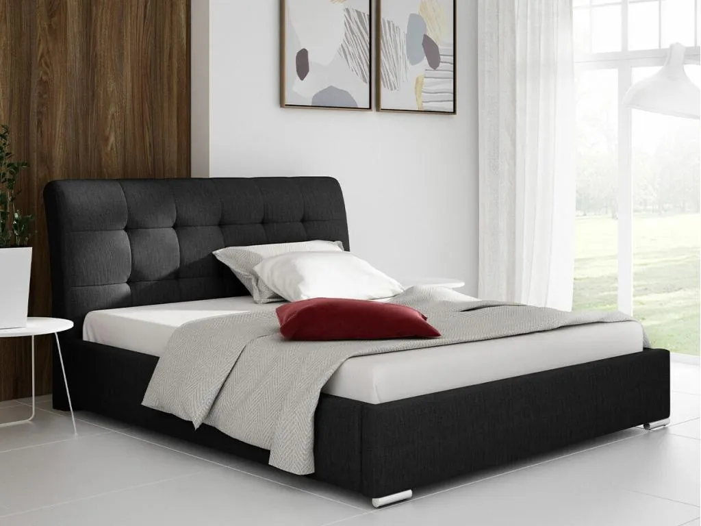 Cama Cosinor 107, doble, marrón, 180x200, tapiz, somieres, 200x227x103cm xyz1703477