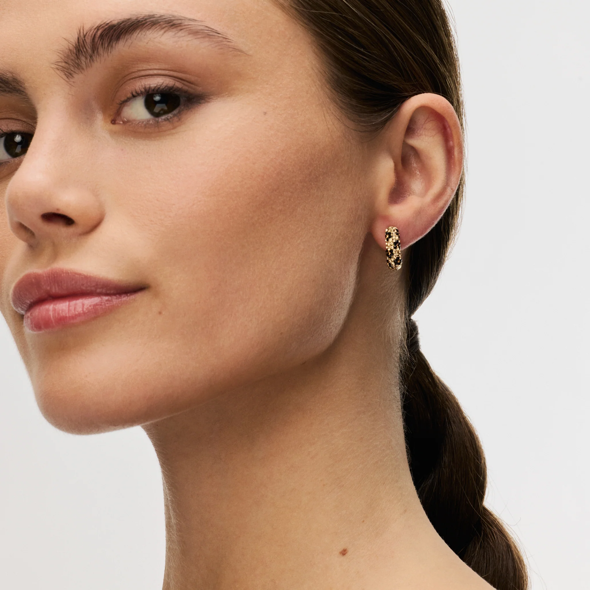 Small Sparkle Hoop Earrings