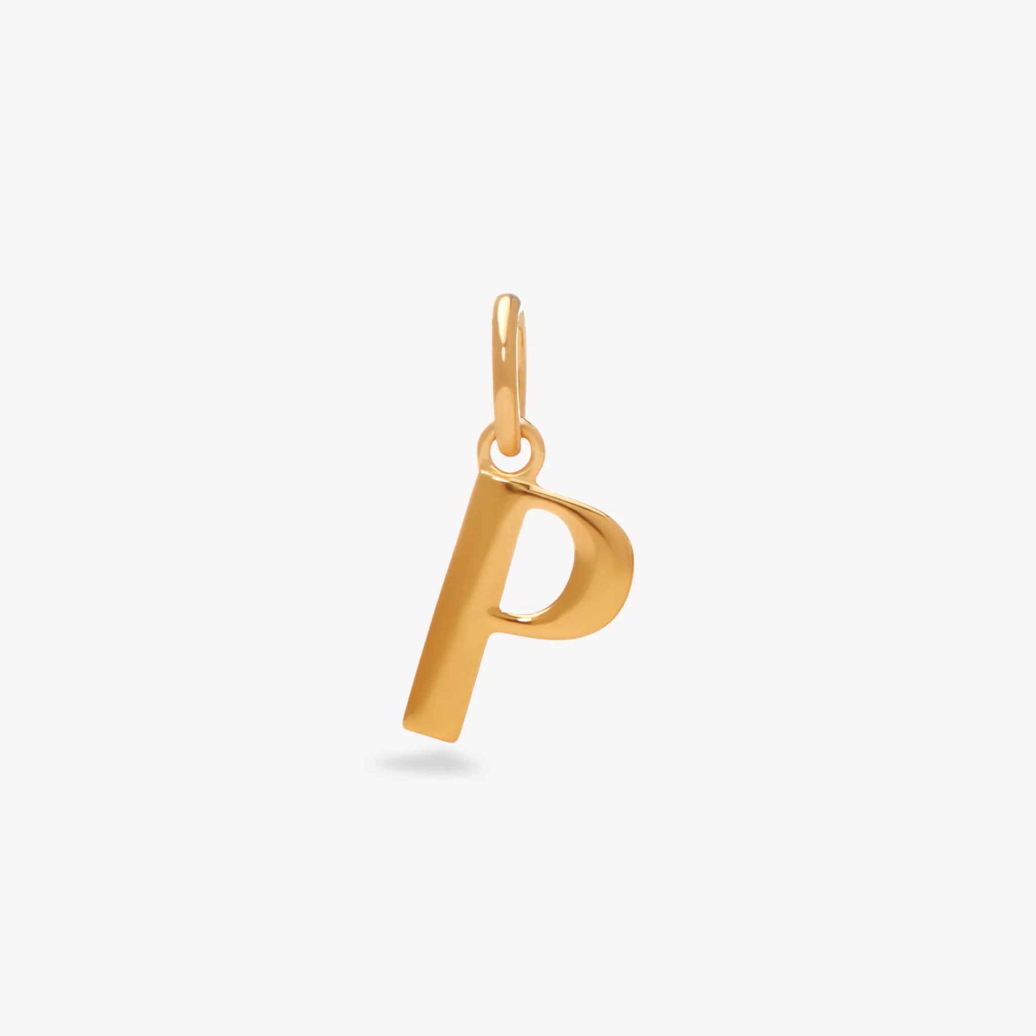 14k Gold Vermeil Letter Charm