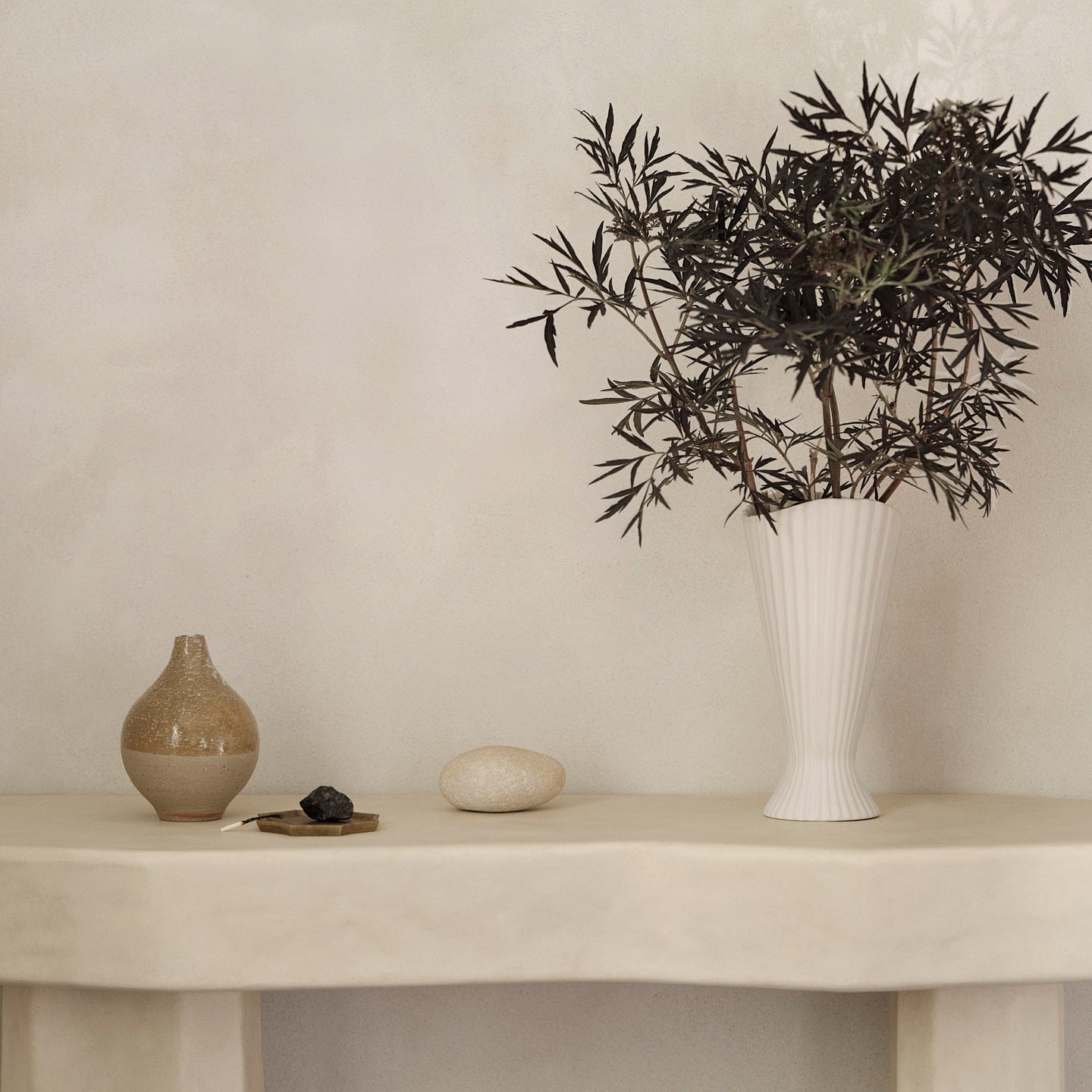 Ferm Living Fountain Vaas - H 23 cm