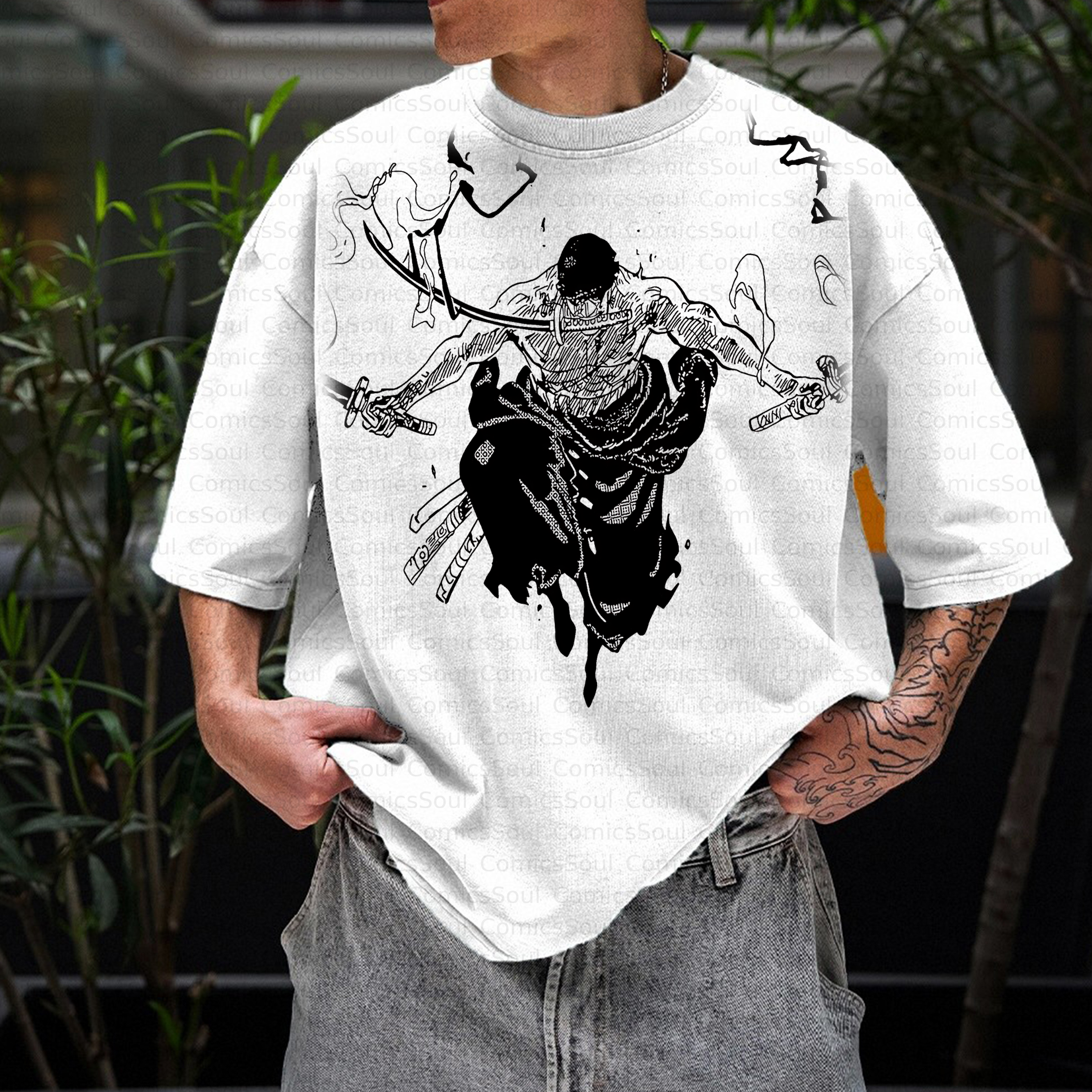 Unisex Anime Inspired Vintage T-Shirt