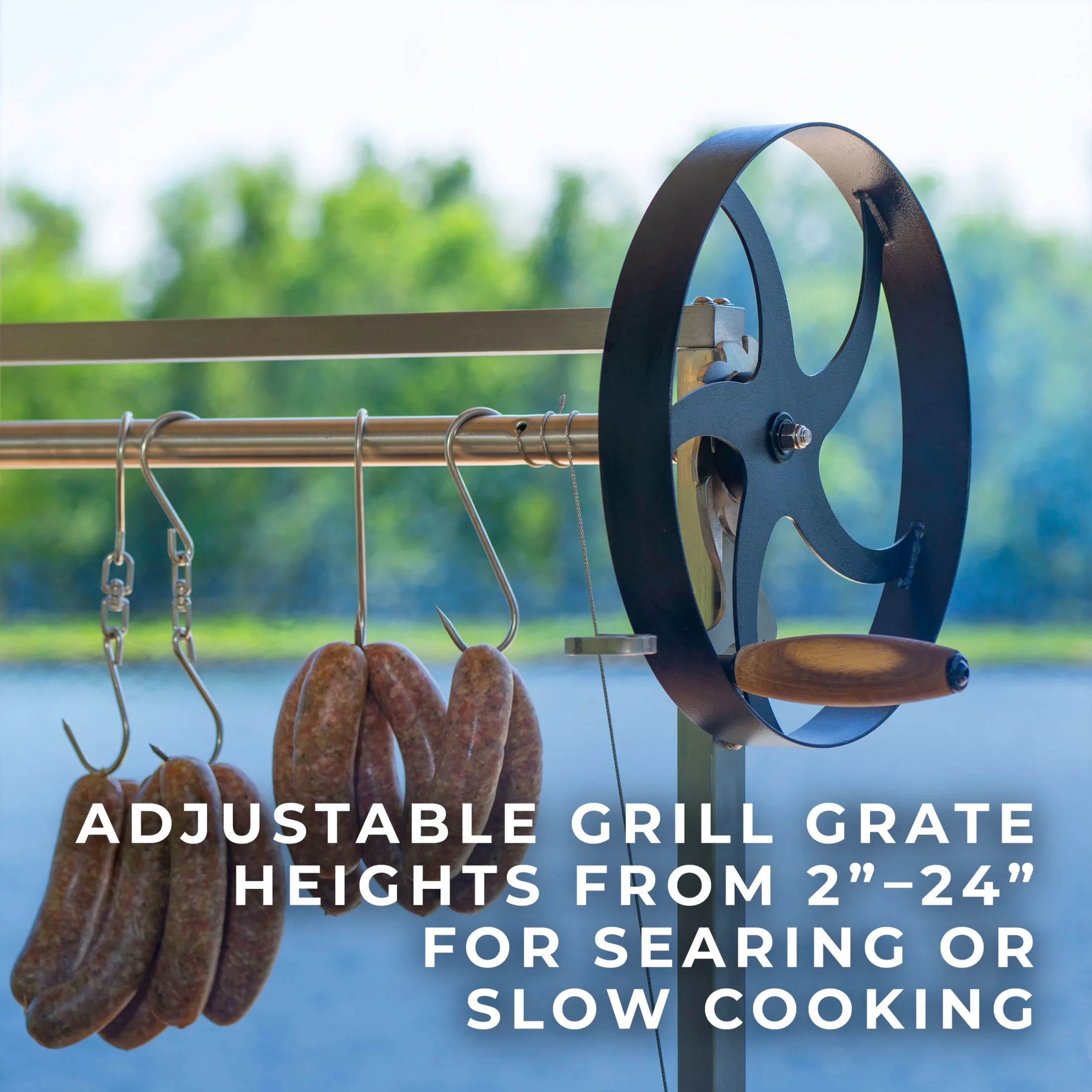 Backyard Discovery Argentine Santa Maria Heritage Wood Fire & Charcoal Grill, Fire Bricks - Image 7