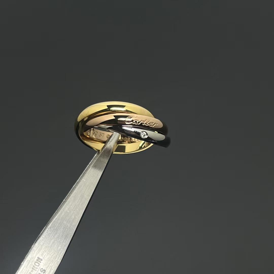 Cartier Trinity Ring - Paved Diamond - Original Replica Club