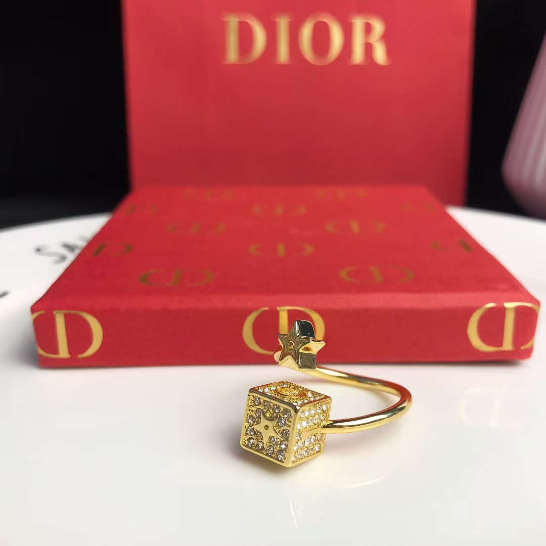 Dior Cube and Star Open Ring - Original Replica Club