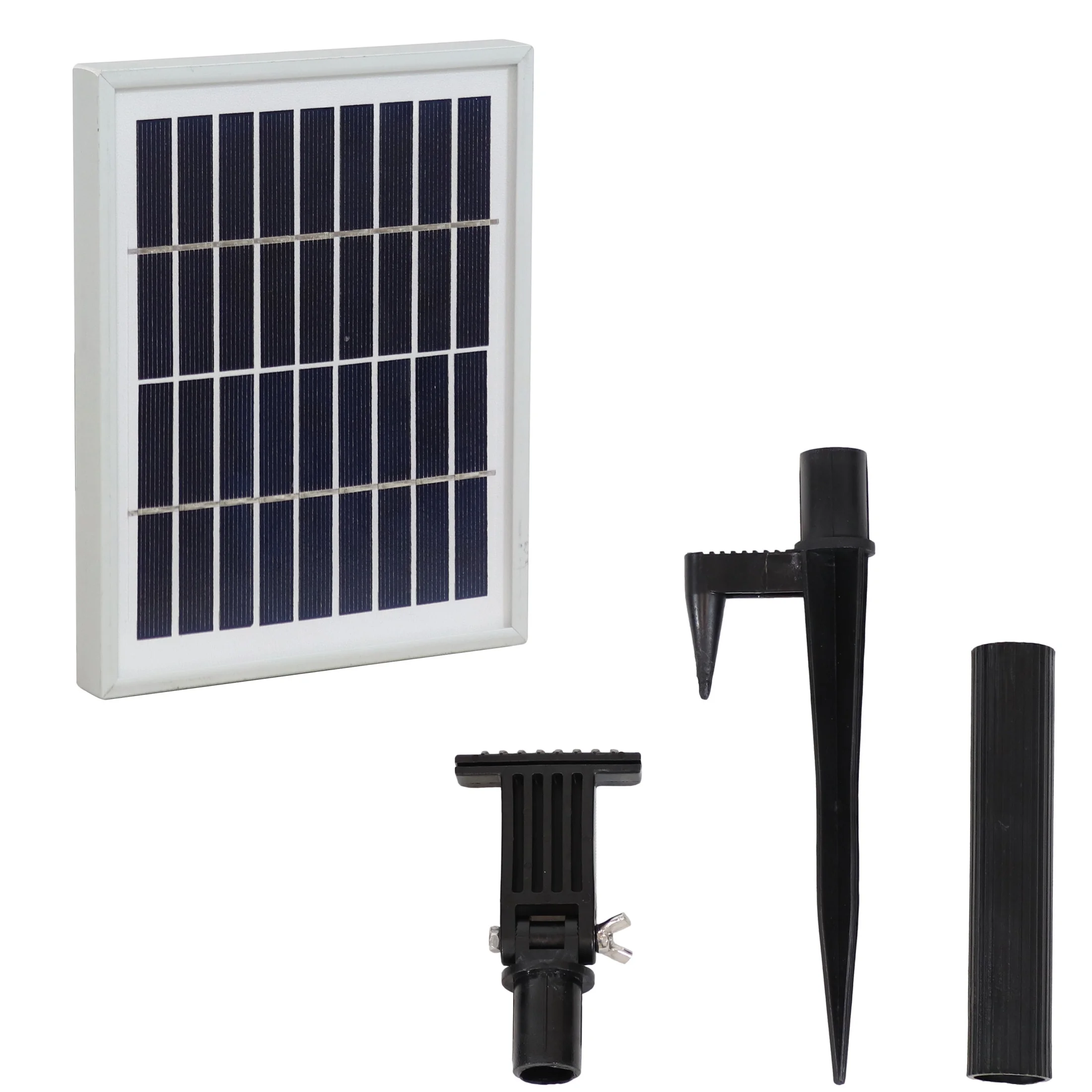 Sunnydaze 45" 2-Tier Arcade Solar Outdoor Water Fountain with LED - Earth - Image 16