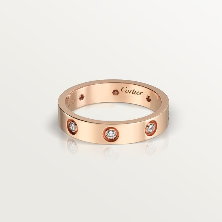 Replicate LOVE ring, small model, 8 diamonds(1:1 replica) - Original Replica Club