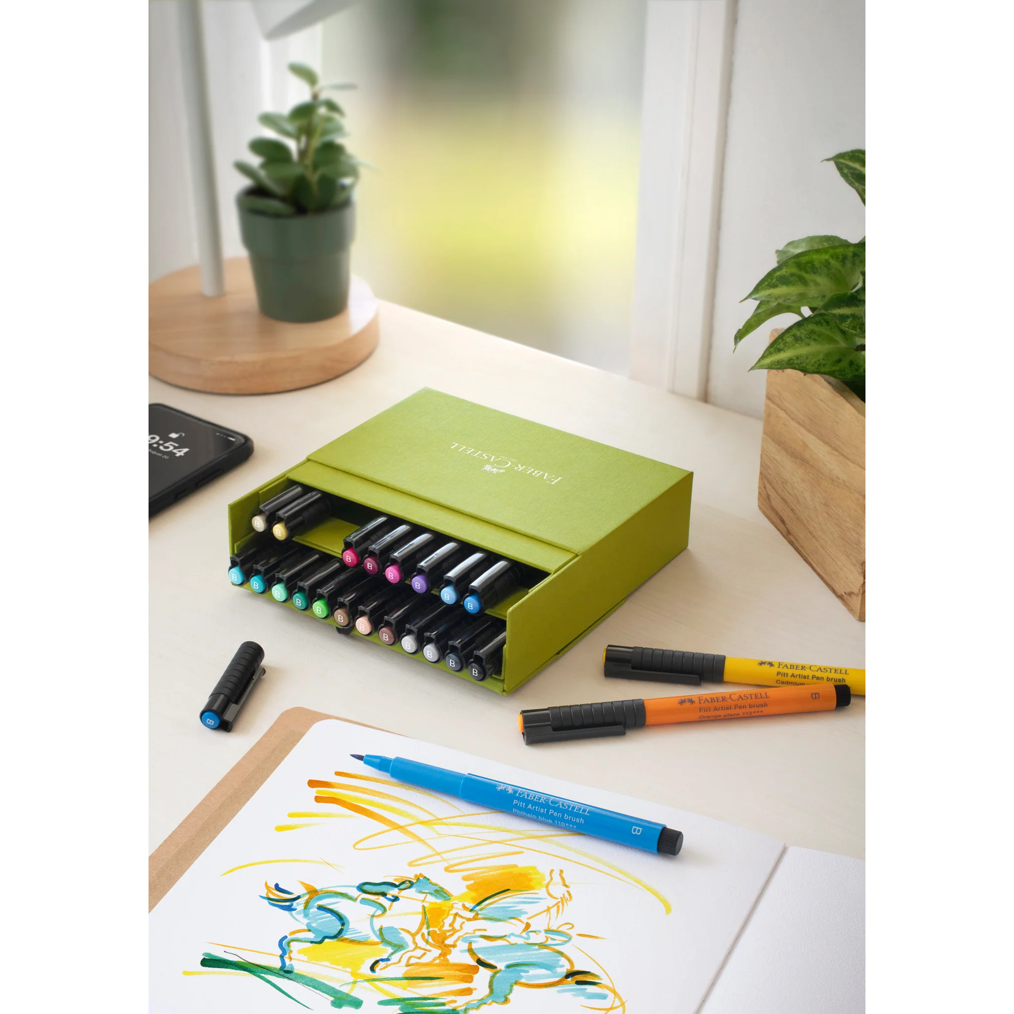 Pitt Artist Pen, Brush - Studio Gift Box of 24