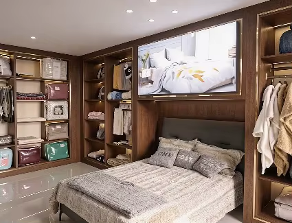 Textile display shelves