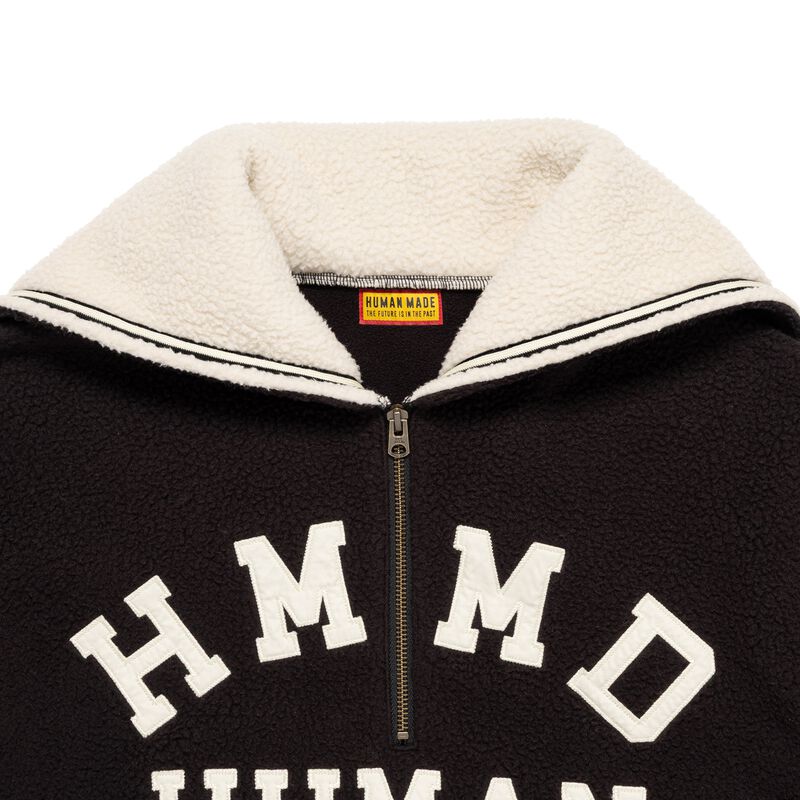 HUMAN MADE HALF-ZIP FLEECE PULLOVER
