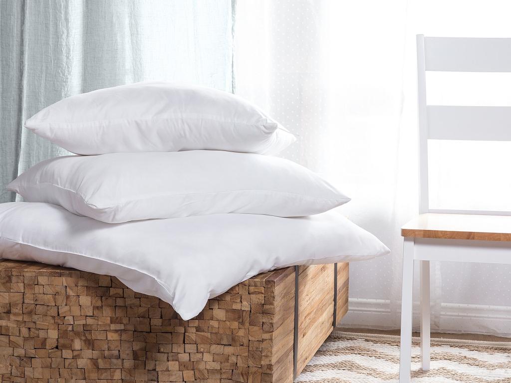 Conjunto de 2 almohadas ERRIGAL Microfibra Baja 50 x 60 cm Laocacasas