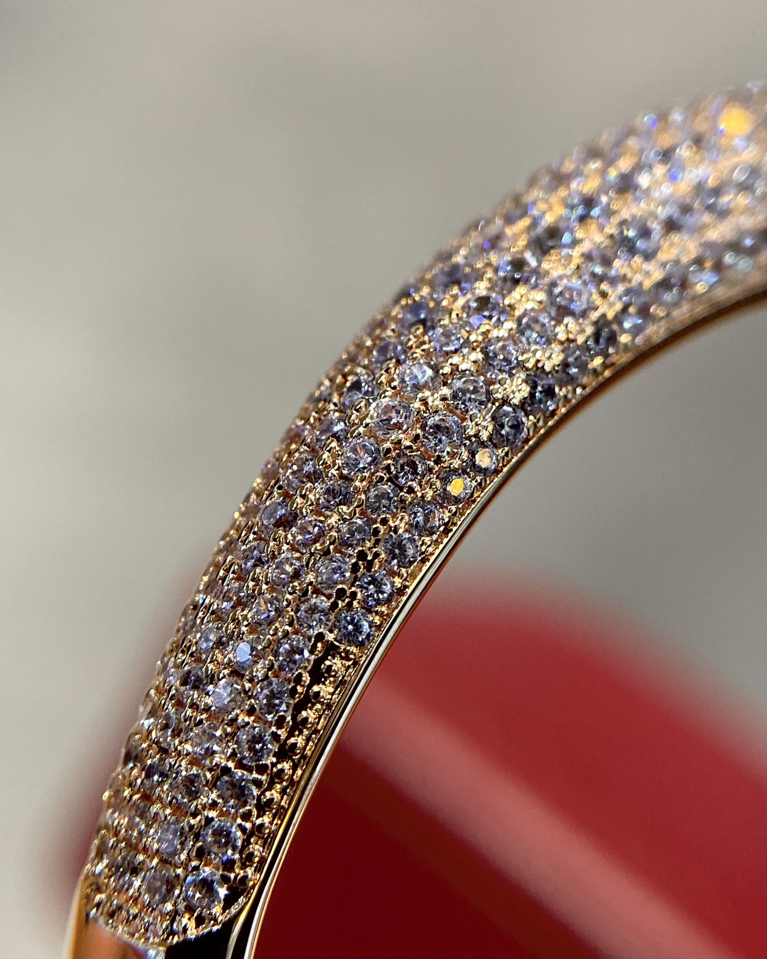 Cartier Half Diamond Panthère de Bracelet Open Cuff Bangle - Original Replica Club