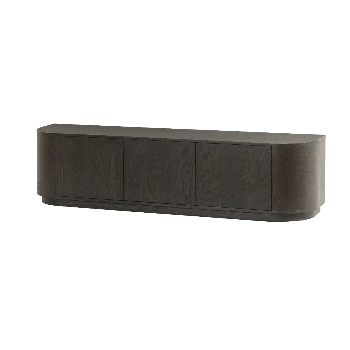 Livingfurn - Tv-meubel Donkerbruin Eiken - 180x40x45cm - Novero