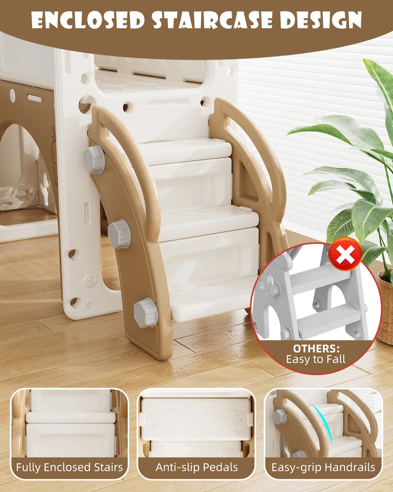 Korimefa 11-in-1 Toddler Slide Set with Golf, Basketball Hoop, Kids Slide for Toddlers Age 1-4, Climber Slip and Slides, Baby Outdoor Toys - Image 43