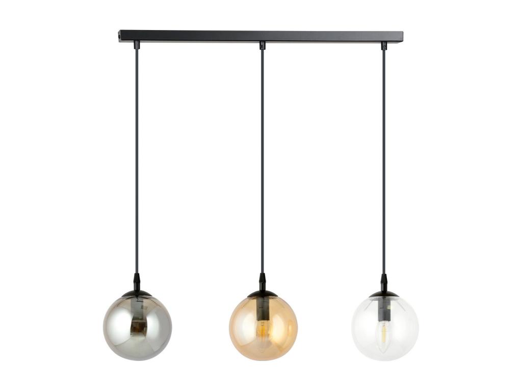 Lámpara de Suspensión Cosmo, Negro, 70x100x14 cm, Laocacasas