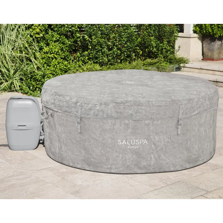 Bestway Zurich SaluSpa 2-4 Person Inflatable Round Hot Tub with 120 AirJets