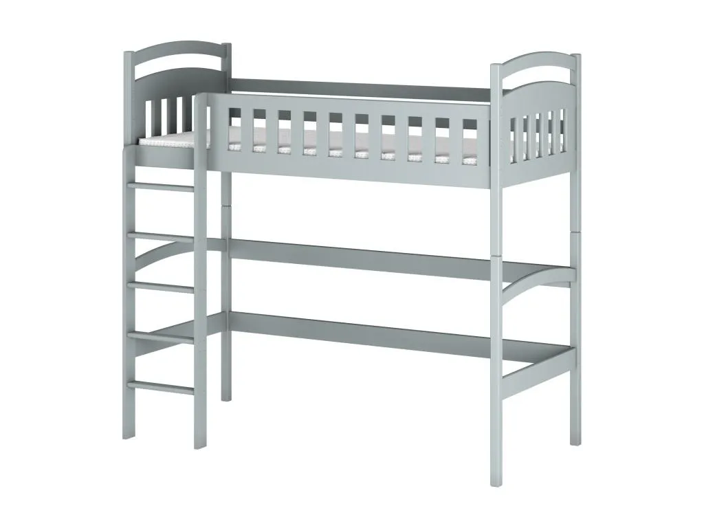 Cama alta Cosinor 80x180 cm gris kcl3237713