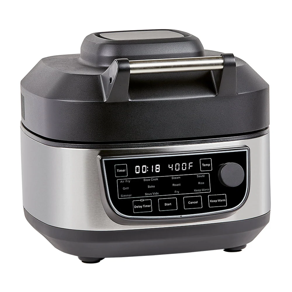 Grill Air Fryer Combo Plus, Indoor Grill / Air Fryer, Stainless Steel - Image 2