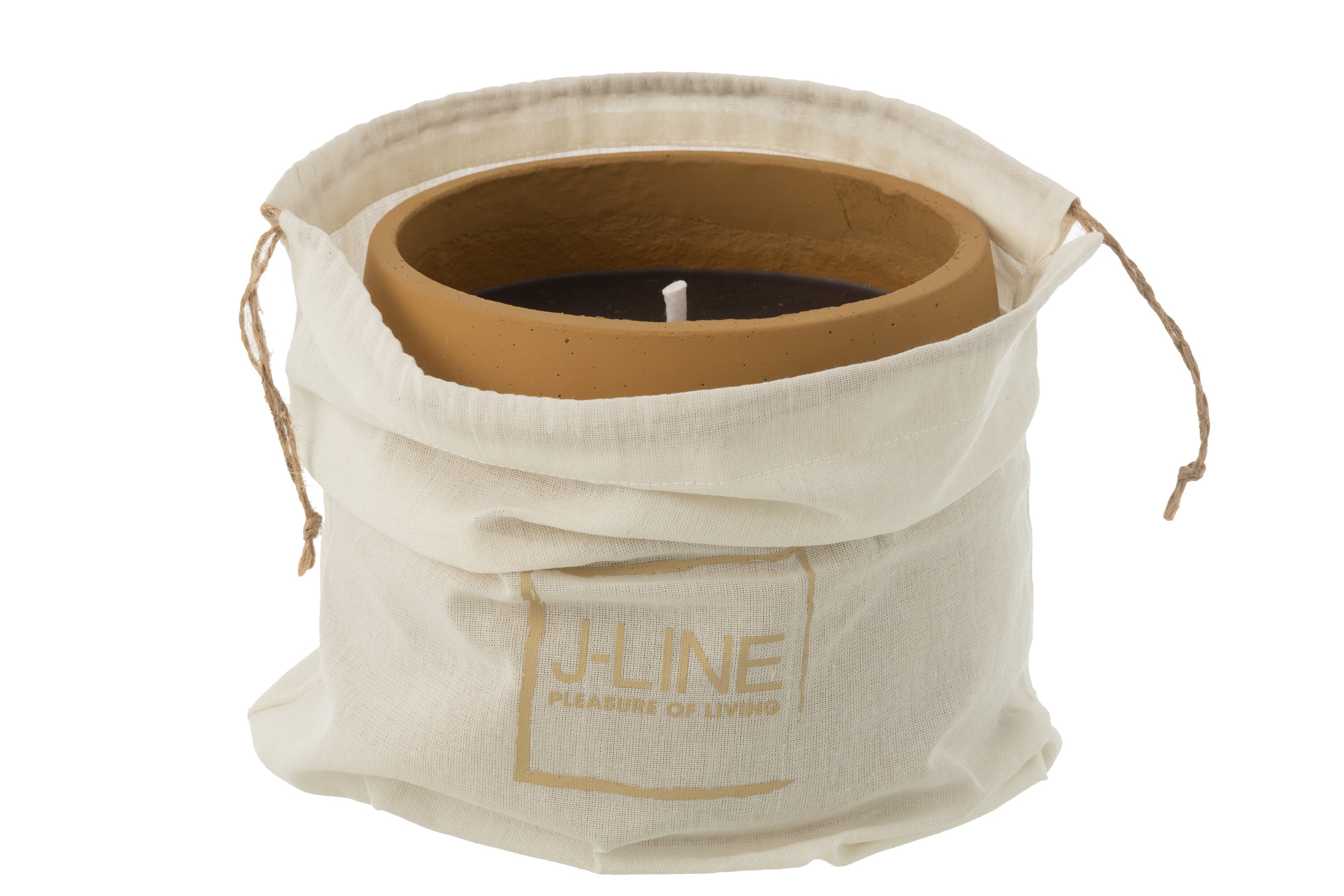 J-Line buitenkaars Cyra - cement - lichtbruin - large